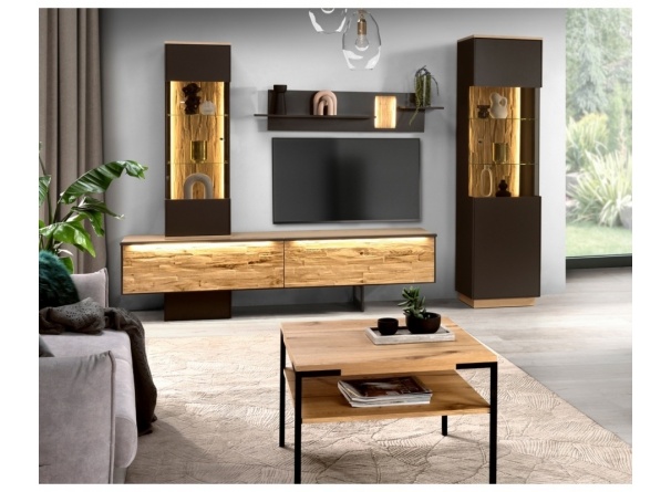 Bremen BR-RTV + BR-Szafka + BR-P1półka + BR-W1/2 L/P witryna