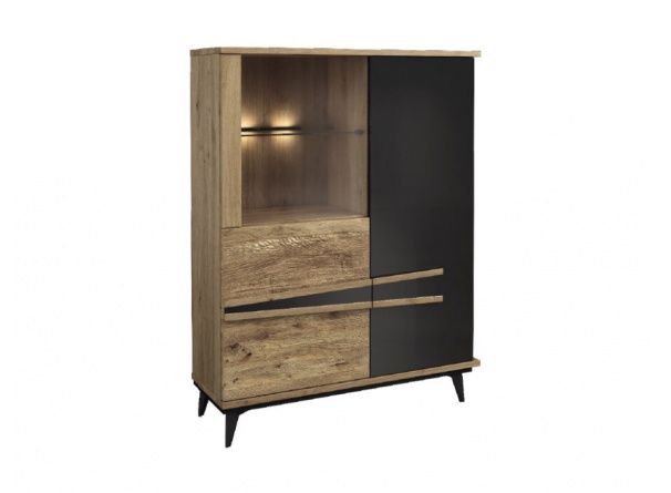 Etna Szafka z barkiem 1DS2D lewa z oświetleniem