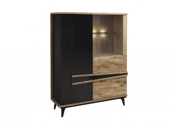 Etna Szafka z barkiem 1DS2D prawa z oświetleniem