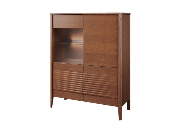 Mebin Szafka z barkiem prawa 1DS1D z oświetleniem